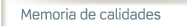 Memoria de calidades